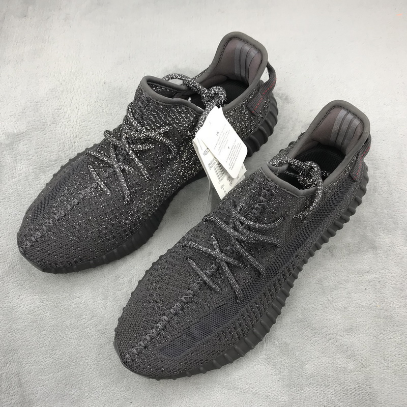 Authentic Yeezy 350 V2 Boost Black Static (full reflective) 
