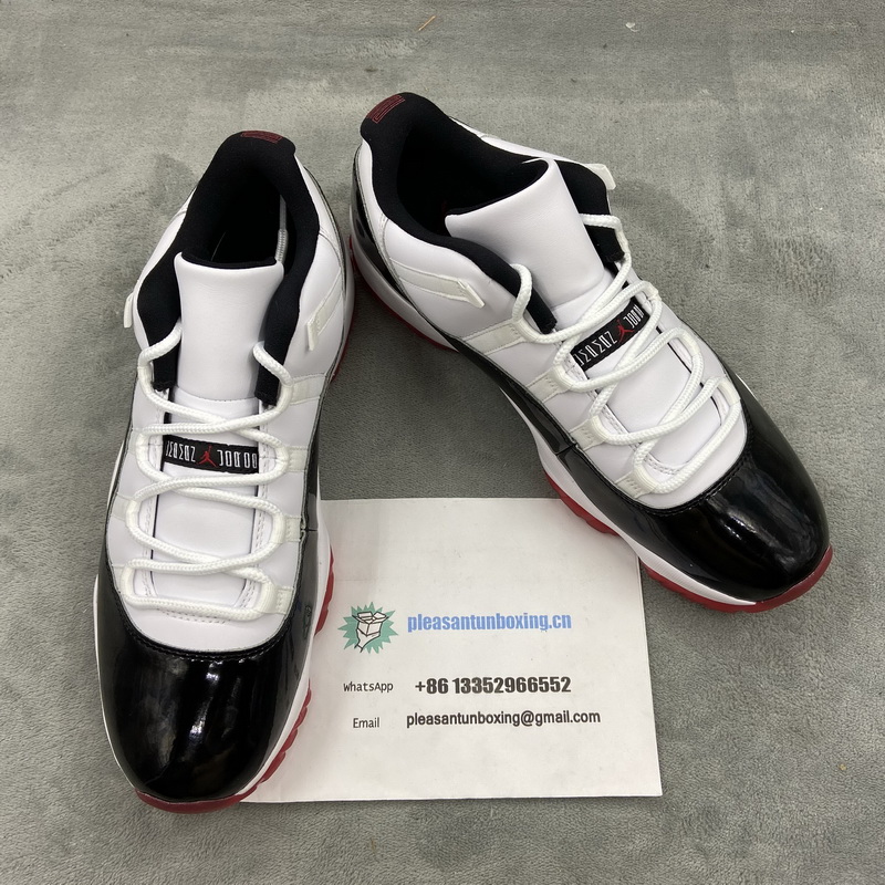 Authentic Air Jordan 11 Low “White Bred” Women Shoes