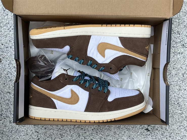 Authentic Air Jordan 1 Low GS “Cacao Wow”